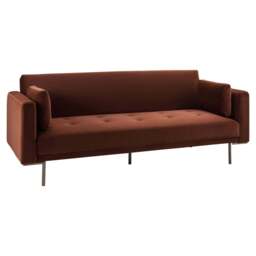 DUSK Hudson Click Clack Sofa Bed - Terracotta - thumbnail 4