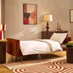 DUSK Hudson Click Clack Sofa Bed - Terracotta - thumbnail 3