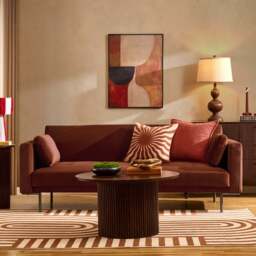 DUSK Hudson Click Clack Sofa Bed - Terracotta - thumbnail 2