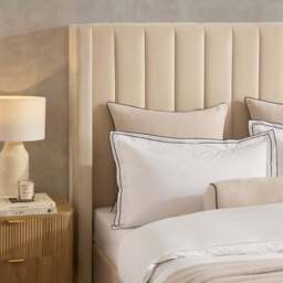 DUSK Madison Ottoman Storage Bed - Ecru - Double - thumbnail 6