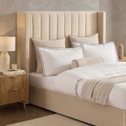 DUSK Madison Ottoman Storage Bed - Ecru - Double - thumbnail 5