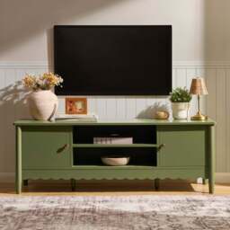 "DUSK Betty Tv Unit for TVs up to 60"" - Olive" - thumbnail 1