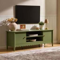 "DUSK Betty Tv Unit for TVs up to 60"" - Olive" - thumbnail 2