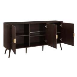 DUSK Hattie 3 Door Sideboard - Walnut - thumbnail 5