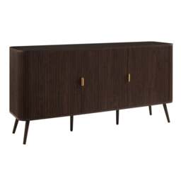 DUSK Hattie 3 Door Sideboard - Walnut - thumbnail 4