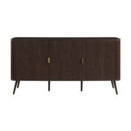 DUSK Hattie 3 Door Sideboard - Walnut - thumbnail 2