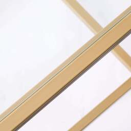 DUSK Glass Square Side Table - Gold - thumbnail 4