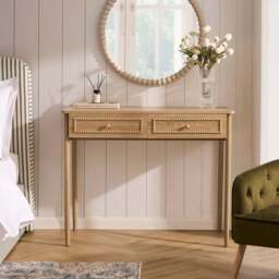 DUSK Posy Bobbin Dressing Table - Light Wood - thumbnail 2