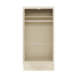 DUSK Ruby 2 Door Wardrobe with Drawer - Cream - thumbnail 5