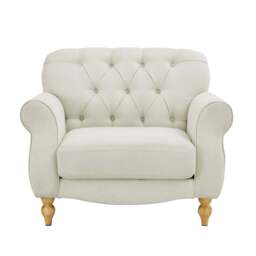 DUSK Hebden Armchair - Cream Linen - thumbnail 4