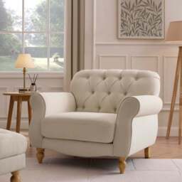 DUSK Hebden Armchair - Cream Linen
