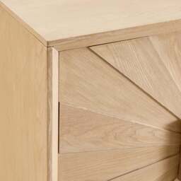 DUSK Amaya Ash 2 Door Sideboard - Light Wood - thumbnail 7