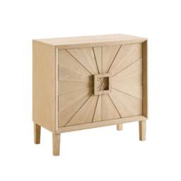 DUSK Amaya Ash 2 Door Sideboard - Light Wood - thumbnail 4