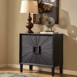 DUSK Amaya Ash 2 Door Sideboard - Black