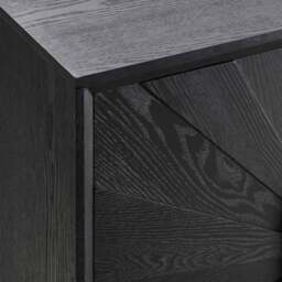 DUSK Amaya Ash 2 Door Sideboard - Black - thumbnail 6