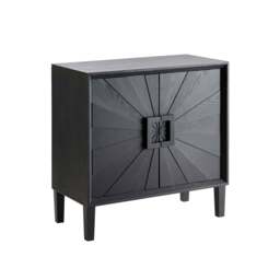DUSK Amaya Ash 2 Door Sideboard - Black - thumbnail 3