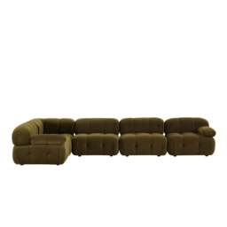 DUSK Bondi Large Left Hand L Shape Sofa - Rich Green - thumbnail 4