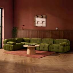 DUSK Bondi Large Left Hand L Shape Sofa - Rich Green - thumbnail 1