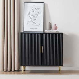 DUSK Evie 2 Door Sideboard - Black - thumbnail 3