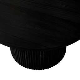 DUSK Hattie Round Pedestal Coffee Table - Black - thumbnail 5