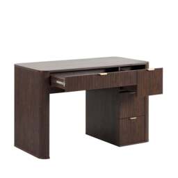 DUSK Hattie Large Dressing Table with Drawers - Walnut - thumbnail 4