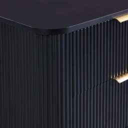 DUSK Hattie 2 Drawer Bedside Table- Midnight - thumbnail 6