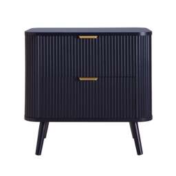 DUSK Hattie 2 Drawer Bedside Table- Midnight - thumbnail 4