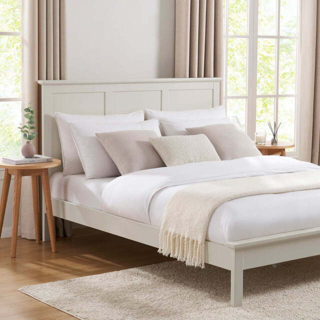 DUSK Salcombe Bed Frame - Stone - Single - image 1