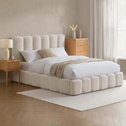DUSK Cheshire Ottoman Storage Bed - Ivory - Double - thumbnail 4