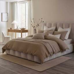 DUSK Cheshire Ottoman Storage Bed - Ivory - Double - thumbnail 3