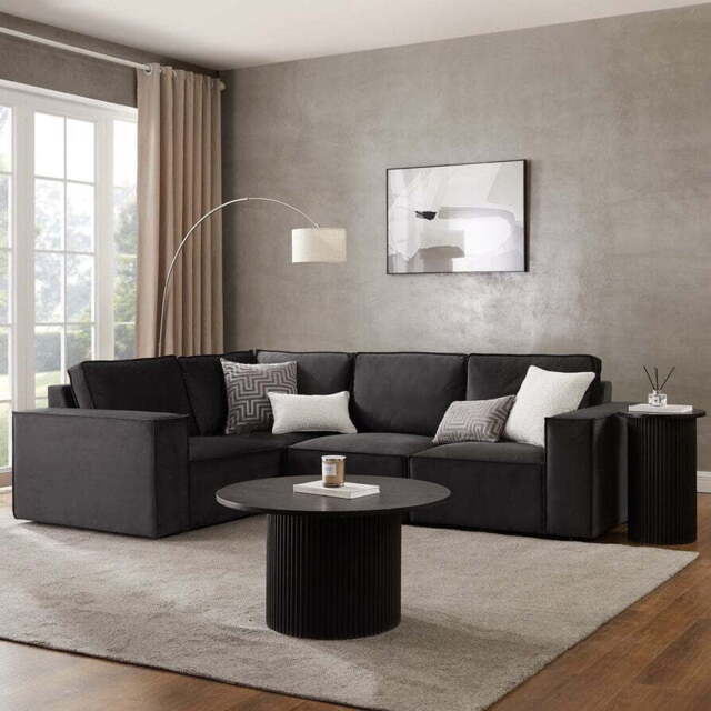 DUSK Brooklyn Small Left Hand L-Shape Sofa - Ink - image 1