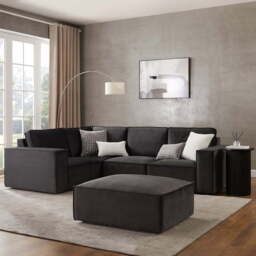 DUSK Brooklyn Small Left Hand L-Shape Sofa - Ink - thumbnail 4