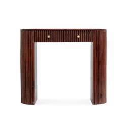 DUSK Finley Mango Wood Dressing Table Console - Walnut - thumbnail 6