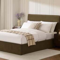 DUSK Oslo Ottoman Storage Bed - Olive - King Size - thumbnail 3