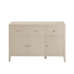 DUSK Poppy 3 Door Sideboard with Drawers - Cream - thumbnail 3