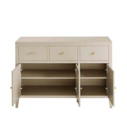 DUSK Poppy 3 Door Sideboard with Drawers - Cream - thumbnail 5