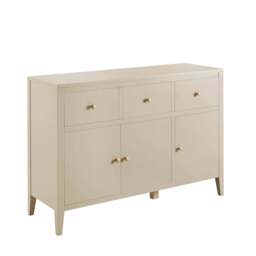 DUSK Poppy 3 Door Sideboard with Drawers - Cream - thumbnail 4
