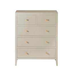 DUSK Poppy 5 Drawer Chest - Cream - thumbnail 2