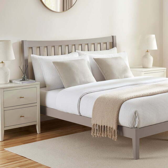 DUSK Dartmouth Bed Frame - Taupe - Single - image 1
