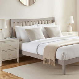 DUSK Dartmouth Bed Frame - Taupe - Single - thumbnail 1