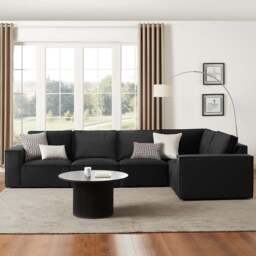 DUSK Brooklyn Large Right Hand L-Shape Sofa - Ink - thumbnail 1