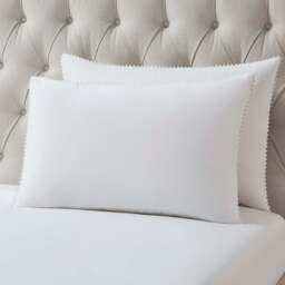 DUSK Girona 200 Thread Count Pom-Pom Duvet Cover - Cotton - White - Double - thumbnail 6