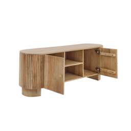 "DUSK Finley Mango Wood Tv Unit for Tv Unit TVs up to 55"" - Natural" - thumbnail 8