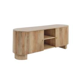 "DUSK Finley Mango Wood Tv Unit for Tv Unit TVs up to 55"" - Natural" - thumbnail 9