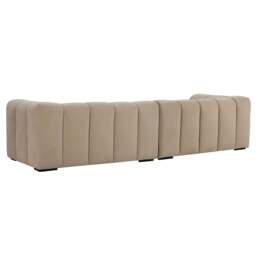 DUSK Manhattan Left Hand Chaise Sofa - Chenille Oatmeal - thumbnail 5