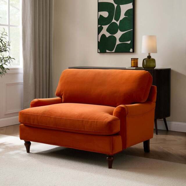 DUSK Hampshire Loveseat - Bright Orange - image 1