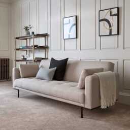 DUSK Hudson Click Clack Sofa Bed - Stone Grey - thumbnail 1