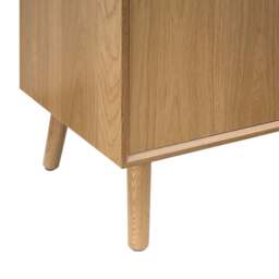 DUSK Heidi Oak 3 Door Sideboard - Light Wood - thumbnail 9