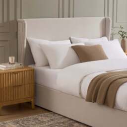 DUSK Berkeley Ottoman Storage Bed - Natural - Double - thumbnail 4