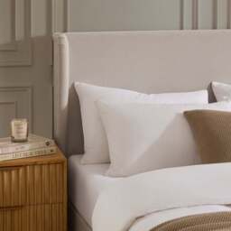 DUSK Berkeley Ottoman Storage Bed - Natural - Double - thumbnail 3
